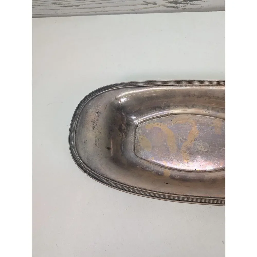 Vintage Reed & Barton Silver Plate Oval Serving Bowl 12